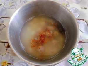 Кулеш с купатами и вялеными томатами Кулеш с купатами и вялеными томатами