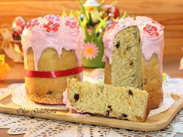 Куличи с брусничной помадкой Куличи с брусничной помадкой