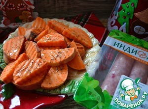 Купаты из индейки с апельсиново-мандариновым соусом Купаты из индейки с апельсиново-мандариновым соусом