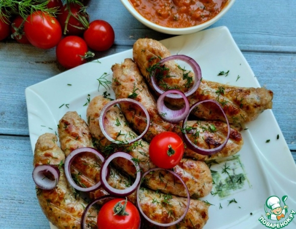 Купаты с соусом из томатов