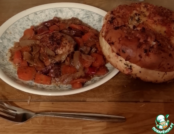 Курица ясса по-сенегальски Курица ясса по-сенегальски