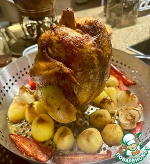 Курица на ростере