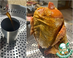 Курица на ростере