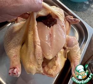 Курица на ростере