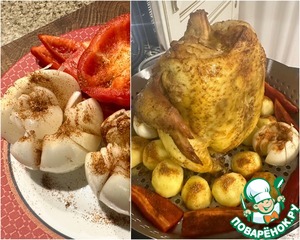 Курица на ростере