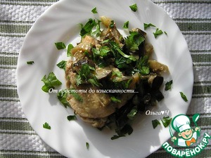 Курица с баклажанами и базиликом Курица с баклажанами и базиликом
