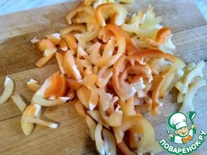 Курица с болгарским перцем в сливочном соусе Курица с болгарским перцем в сливочном соусе