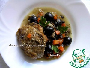 Курица с грибами и маслинами Курица с грибами и маслинами