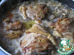 Курица с грибами и маслинами Курица с грибами и маслинами