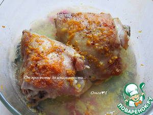 Курица с имбирём и клементином Курица с имбирём и клементином