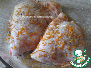 Курица с имбирём и клементином Курица с имбирём и клементином