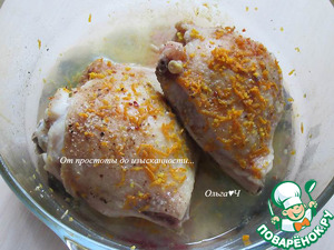 Курица с имбирём и клементином Курица с имбирём и клементином