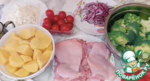 Курица с картошкой по-гречески