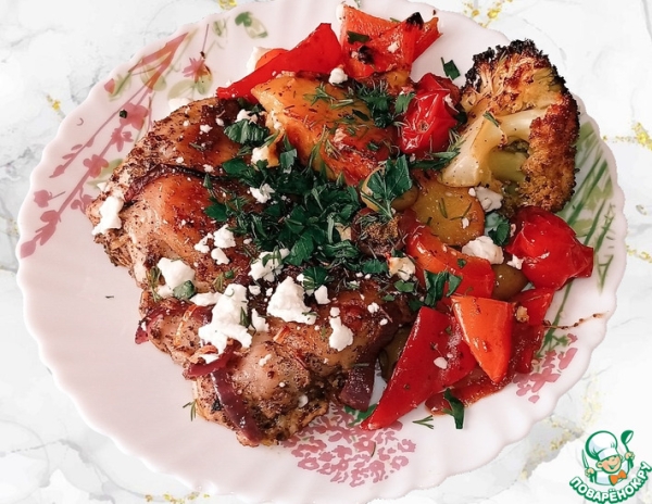 Курица с картошкой по-гречески