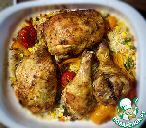 Курица с овощами по-гавайски