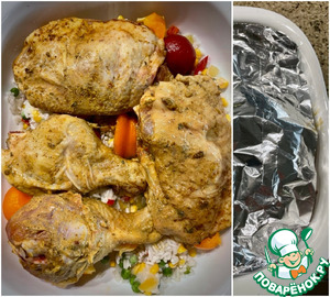 Курица с овощами по-гавайски