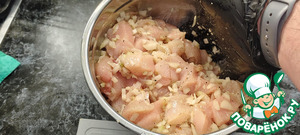 Курица с овощами под соусом бешамель⁠