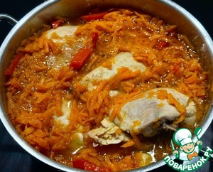 Курица. Тушеная с морковкой и паприкой Курица. Тушеная с морковкой и паприкой