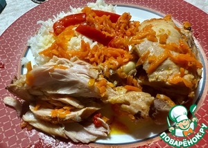 Курица. Тушеная с морковкой и паприкой Курица. Тушеная с морковкой и паприкой