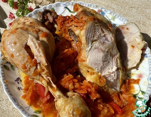 Курица. Тушеная с морковкой и паприкой Курица. Тушеная с морковкой и паприкой