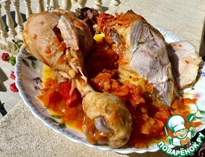 Курица. Тушеная с морковкой и паприкой Курица. Тушеная с морковкой и паприкой
