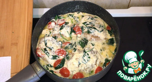 Курица в сливочном соусе по-тоскански