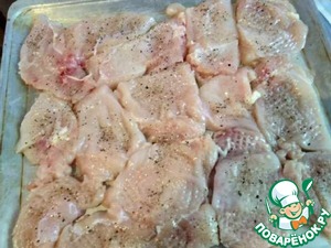 Курица запечённая с помидорами и сыром