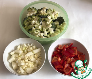 Куриная грудка с брокколи и перцем Куриная грудка с брокколи и перцем