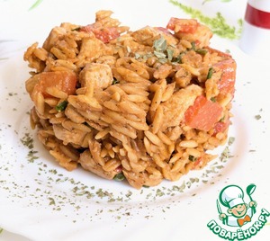 Куриная грудка с пастой орзо Куриная грудка с пастой орзо