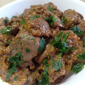 Куриная печень по-турецки Куриная печень по-турецки