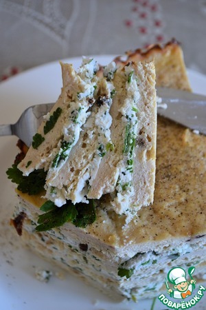 Курино-творожный торт