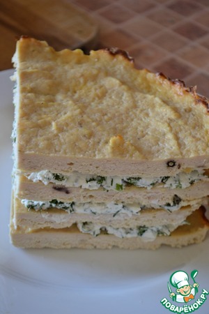 Курино-творожный торт