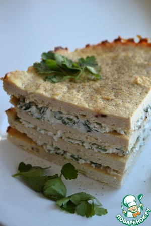 Курино-творожный торт