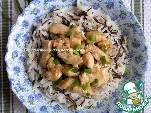 Куриное филе с орешками и рисом Куриное филе с орешками и рисом