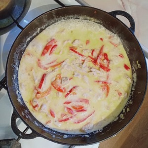 Куриное филе с перцем в сливках Куриное филе с перцем в сливках