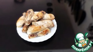 Куриные голени в чесночно-медовом соусе