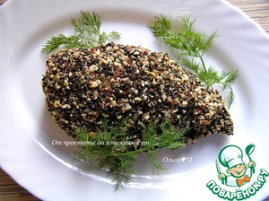 Куриные грудки в орехово-кунжутной панировке