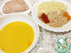 Куриные кармашки в сырной панировке