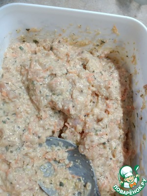 Куриные котлеты с чечевично-злаковой полентой