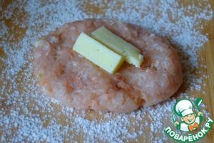 Куриные котлеты с сыром Куриные котлеты с сыром