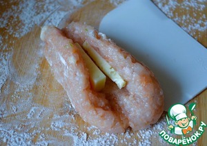 Куриные котлеты с сыром Куриные котлеты с сыром