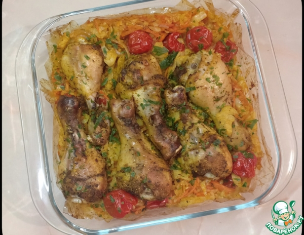 Куриные ножки, запеченные в рукаве