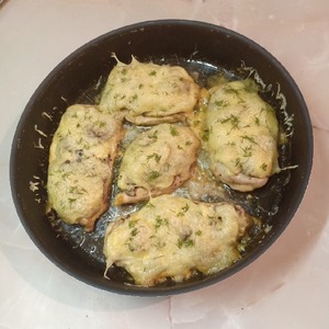 Куриные отбивные с грибами