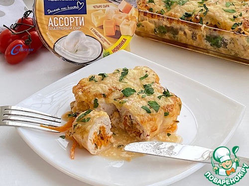 Куриные рулетики "Сытный ужин"