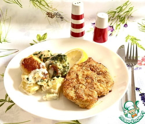 Куриный шницель из духовки Куриный шницель из духовки