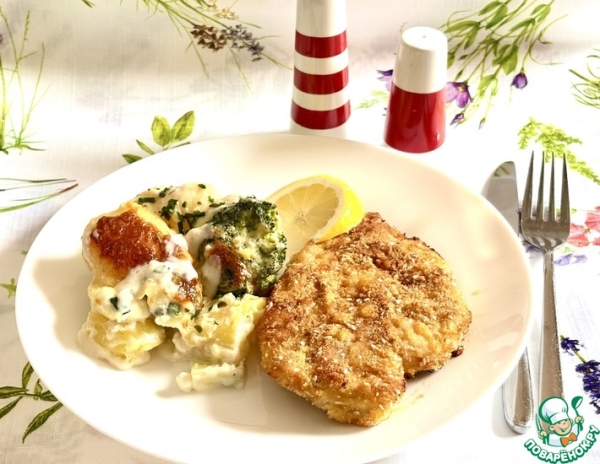 Куриный шницель из духовки Куриный шницель из духовки