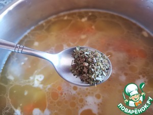 Куриный суп с брокколи Куриный суп с брокколи