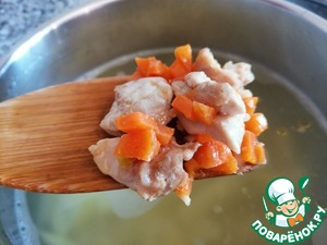 Куриный суп с брокколи Куриный суп с брокколи