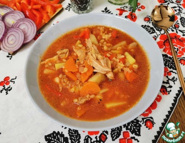 Куриный суп с булгуром Куриный суп с булгуром
