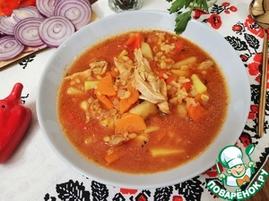 Куриный суп с булгуром Куриный суп с булгуром